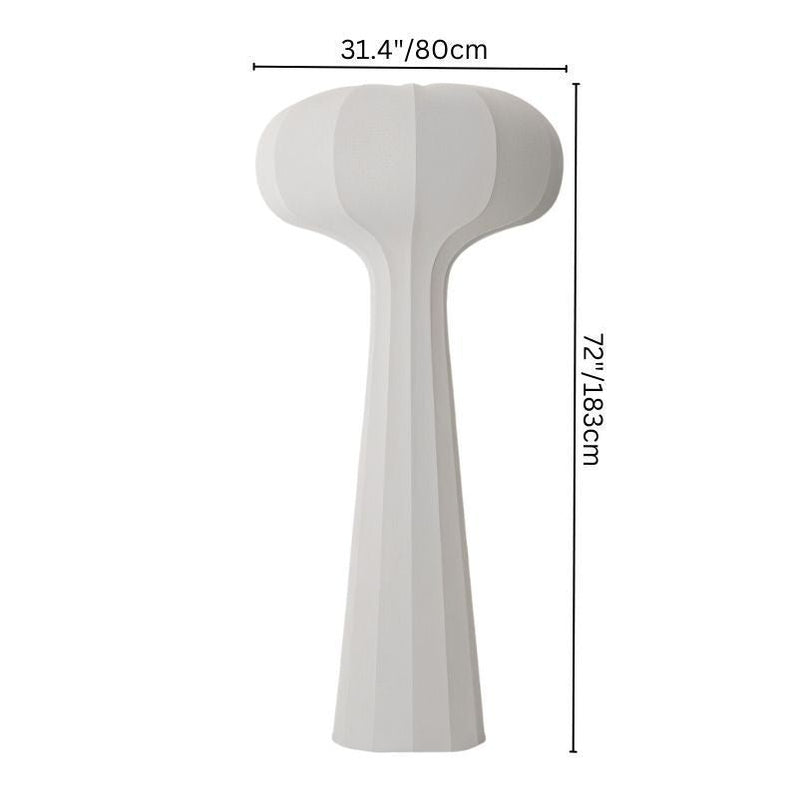 Japandi Minimalist Matte Black Floor Lamp – Himins - Japandi