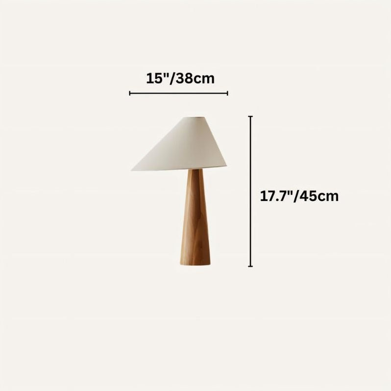 Japandi Solid Wood Table Lamp With Clean Lines – Holza - Japandi