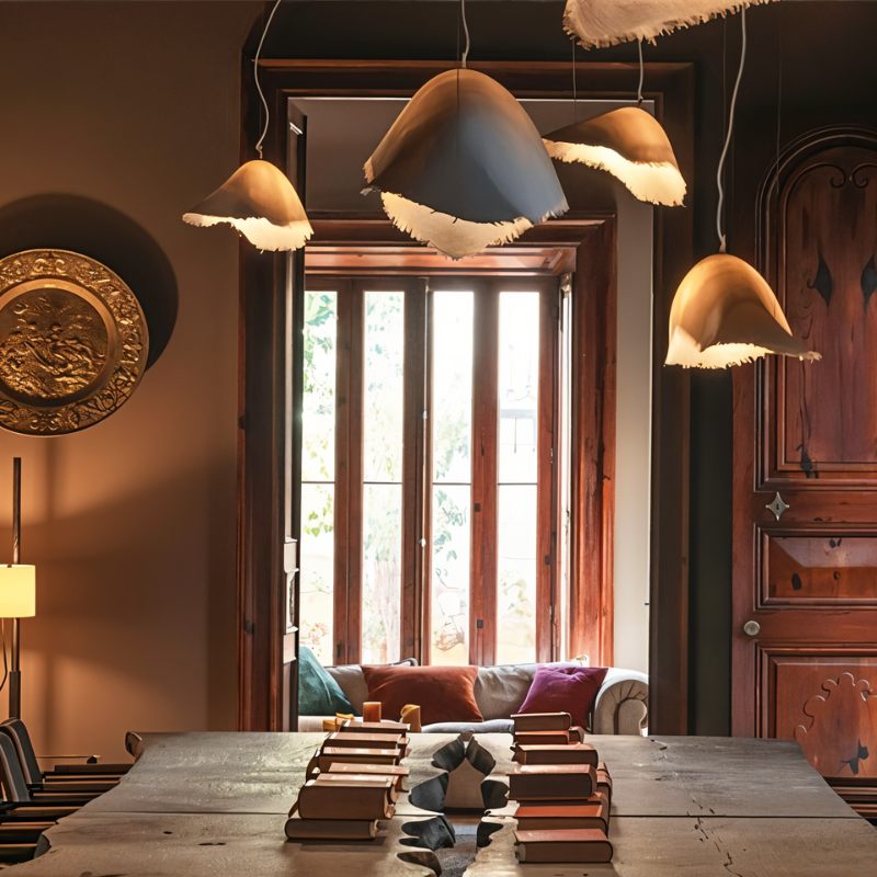 Japandi Layered Glass Pendant Light – Jairo - Japandi