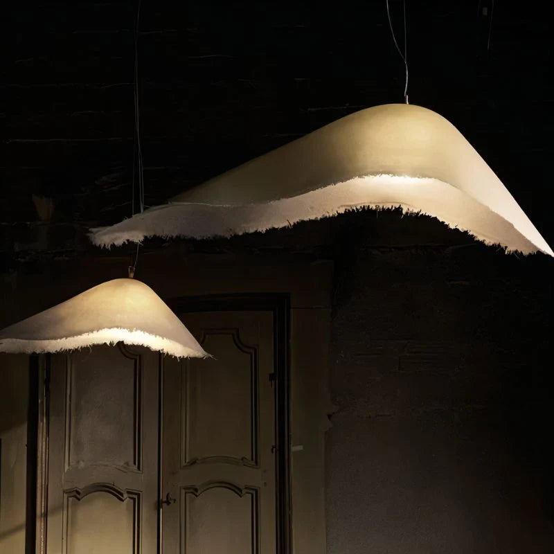 Japandi Layered Glass Pendant Light – Jairo - Japandi