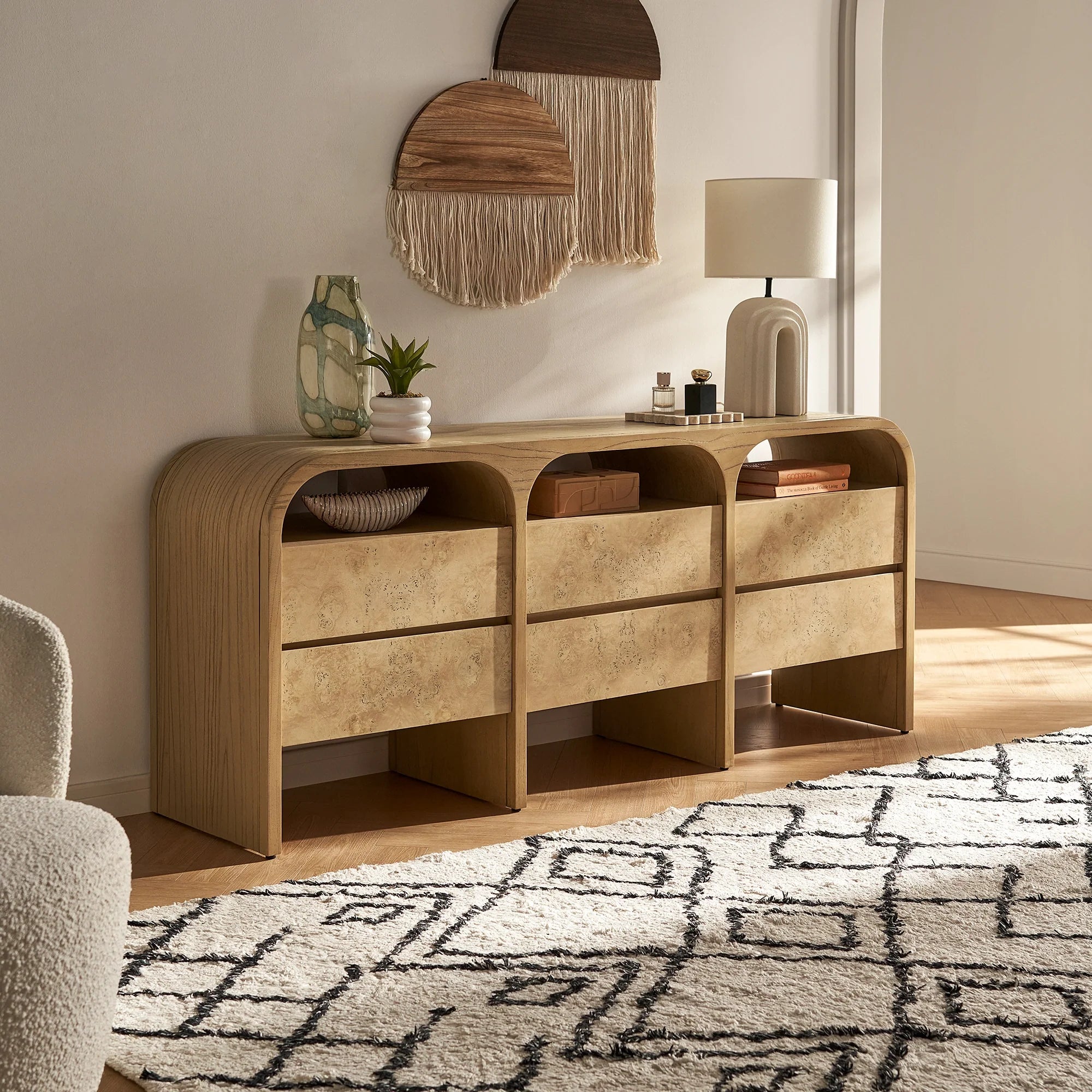 Japandi Arched Dresser - Japandi
