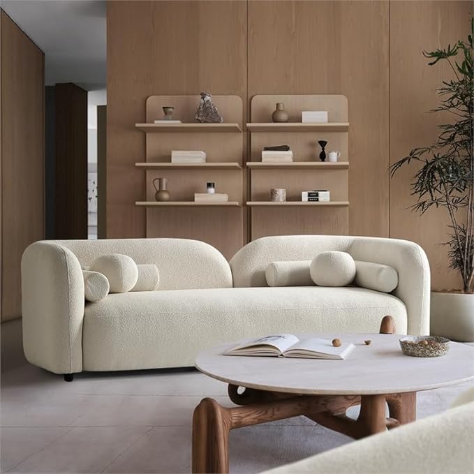 Japandi Style Boucle Sofa - Japandi