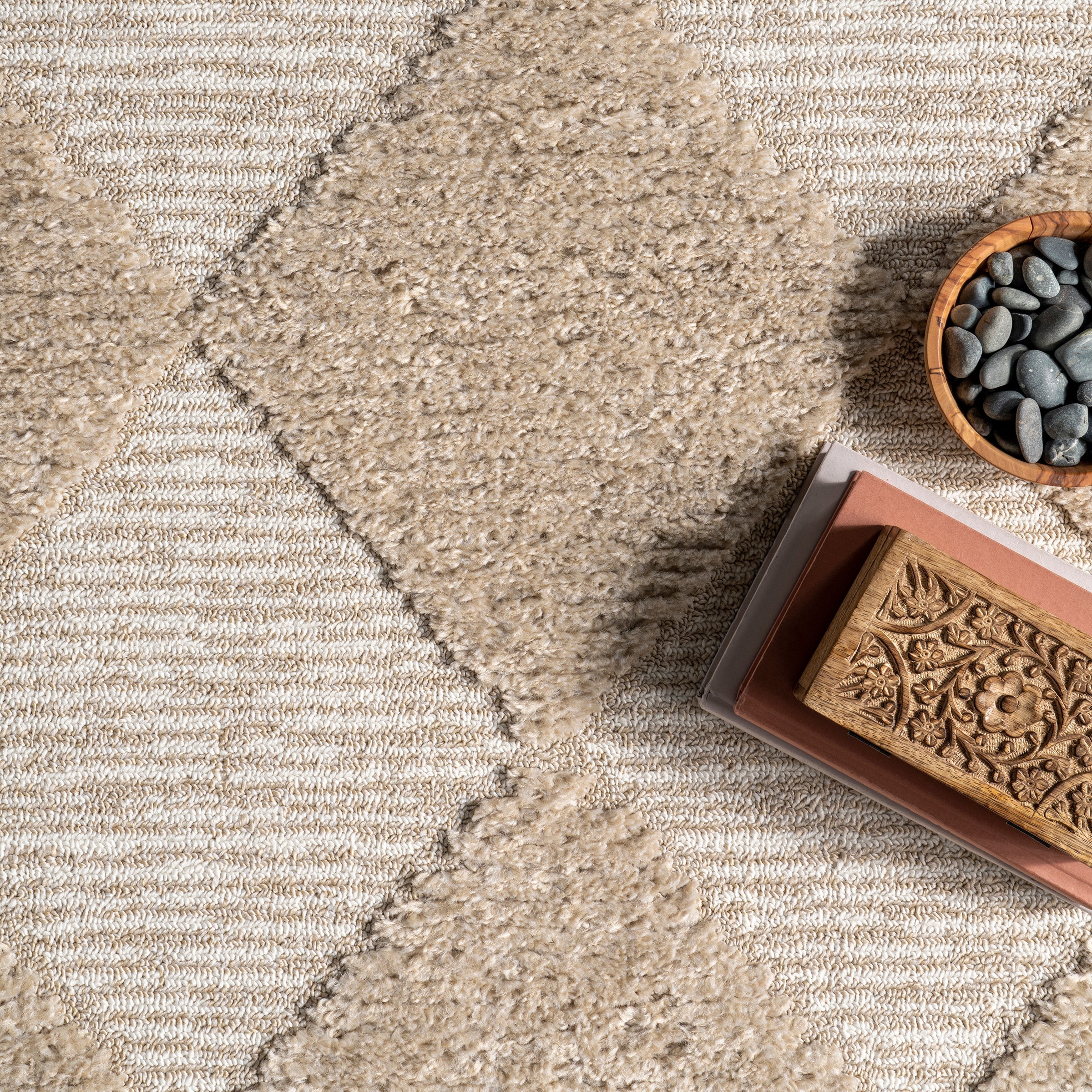 Japandi White & Grey Rug - Japandi