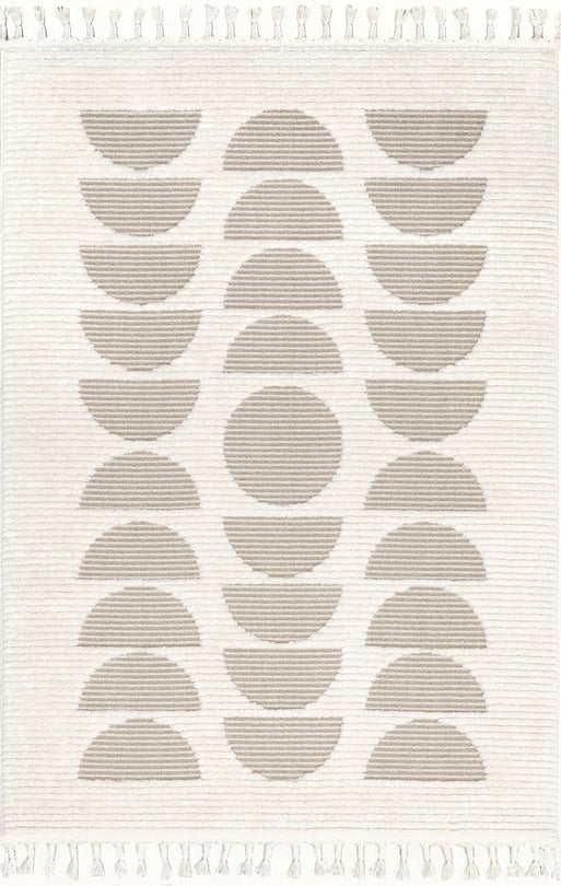 Japandi Abstract Moon Rug - Japandi