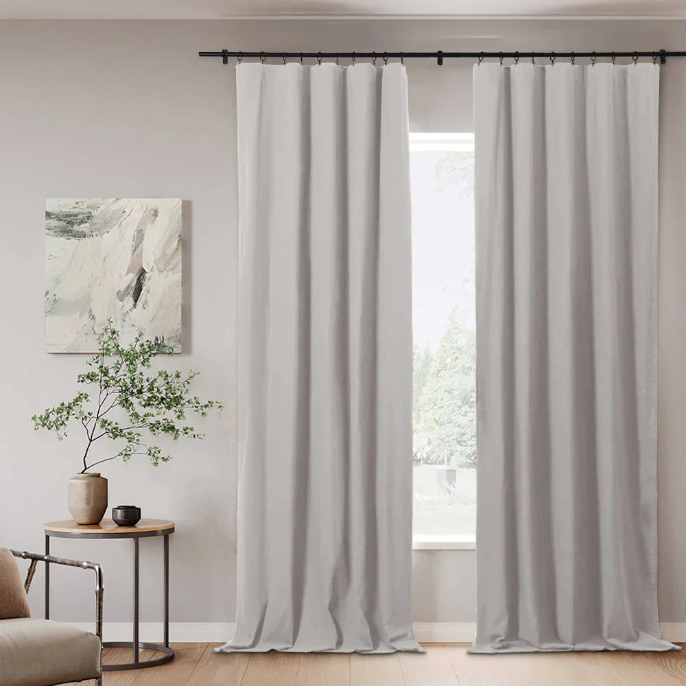Japandi Luxury Blackout Curtains | Soft Top - Japandi