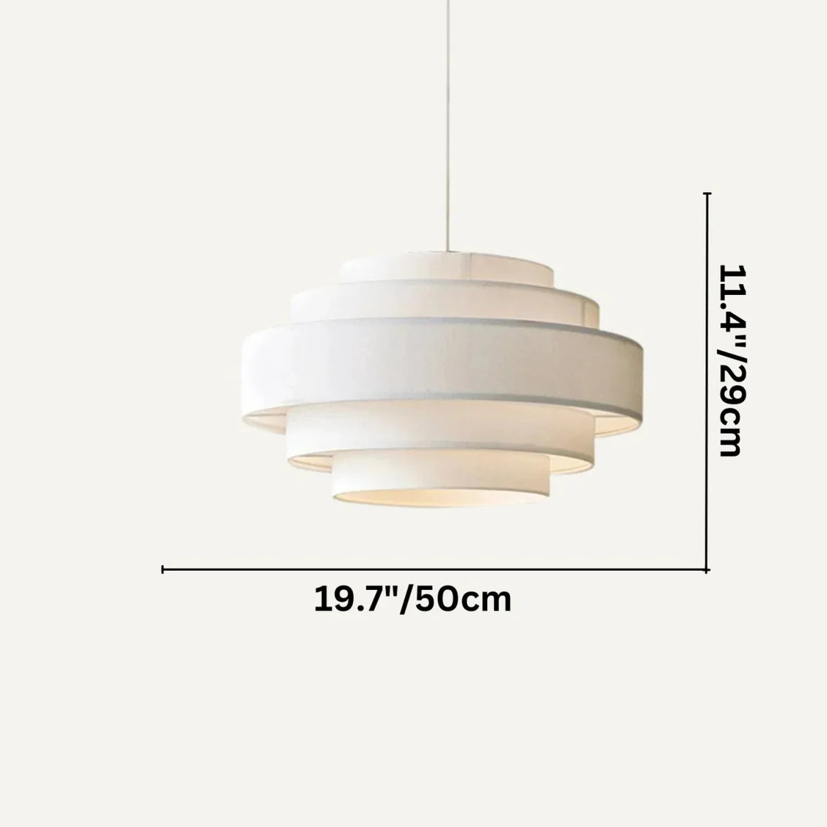 Japandi Stacked Ceramic Pendant Light – Laban - Japandi