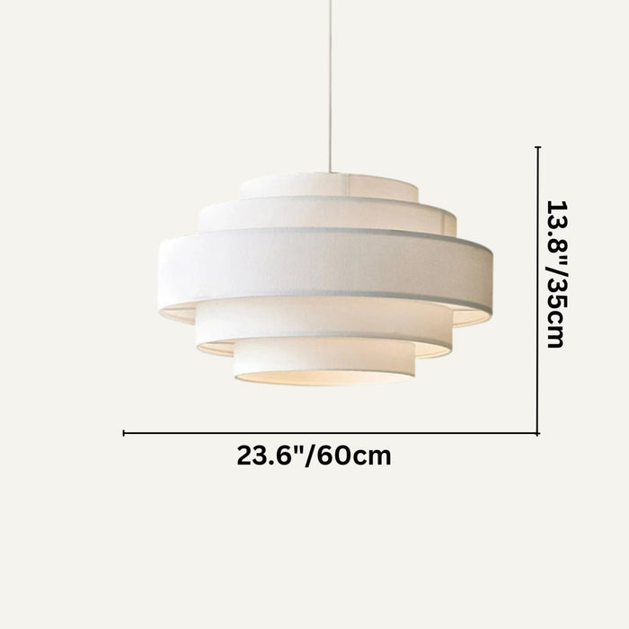 Japandi Stacked Ceramic Pendant Light – Laban - Japandi