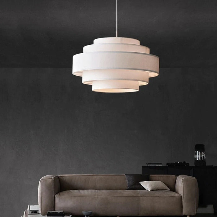 Japandi Stacked Ceramic Pendant Light – Laban - Japandi