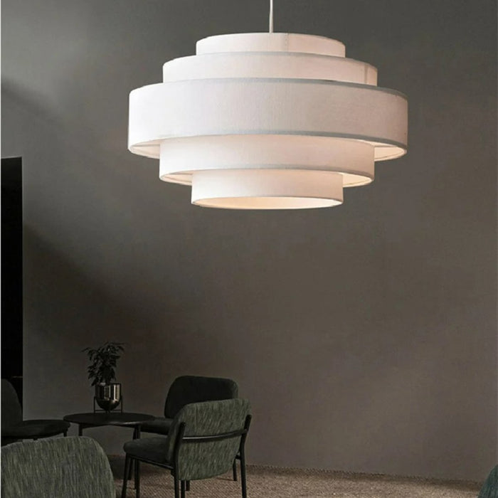 Japandi Stacked Ceramic Pendant Light – Laban - Japandi