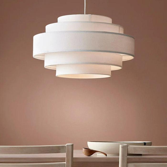 Japandi Stacked Ceramic Pendant Light – Laban - Japandi