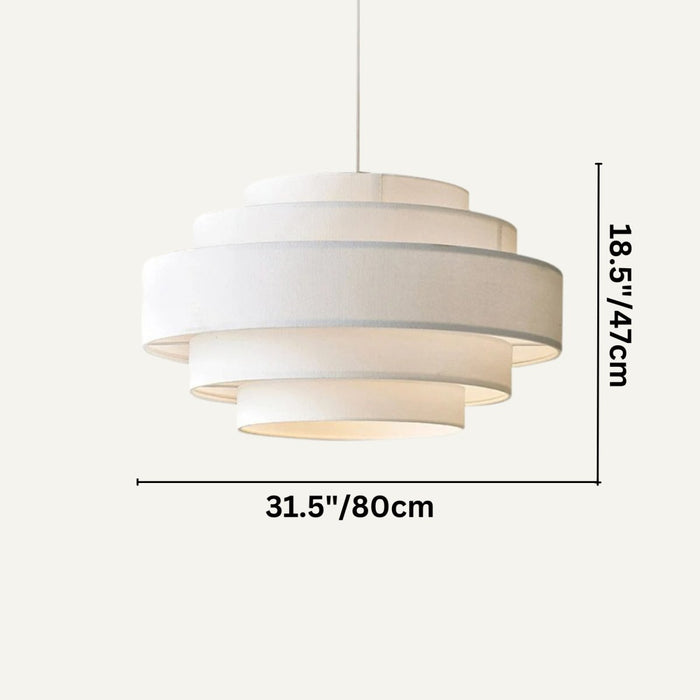 Japandi Stacked Ceramic Pendant Light – Laban - Japandi