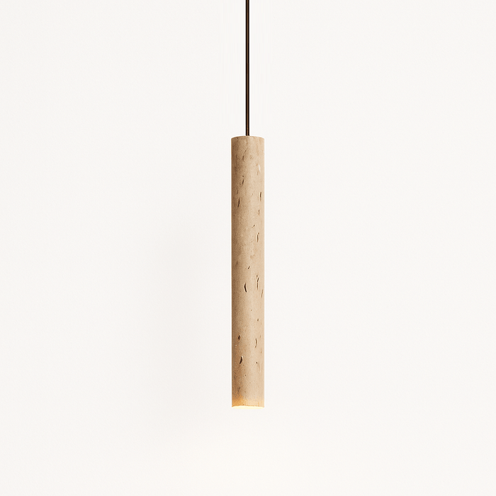 Japandi Sculpted Wood Pendant Light – Marus - Japandi