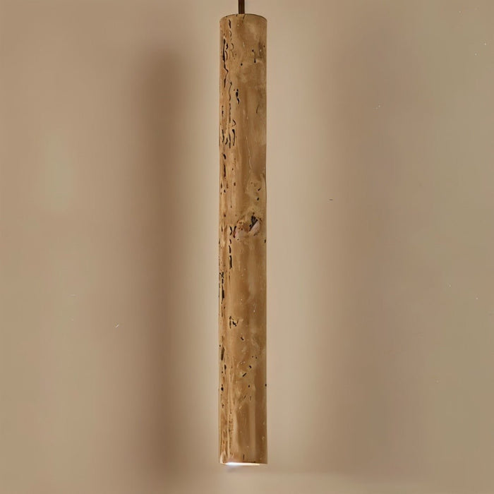 Japandi Sculpted Wood Pendant Light – Marus - Japandi