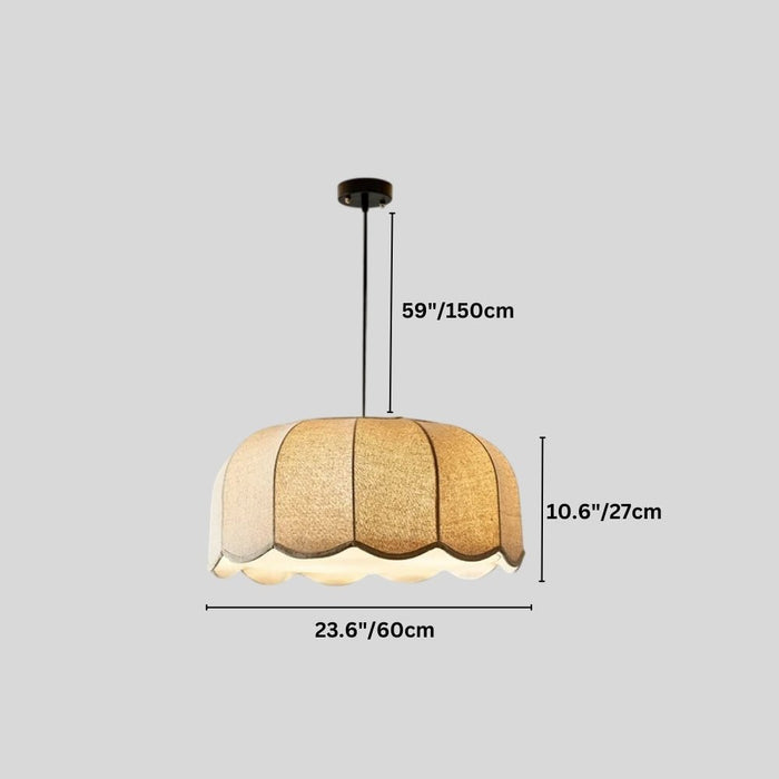 Japandi Frosted Glass Pendant Light – Mashi - Japandi