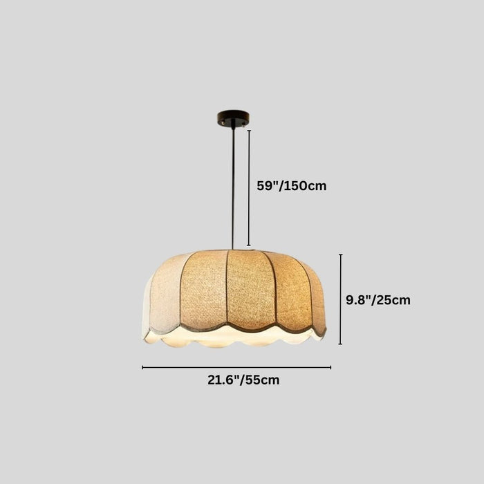 Japandi Frosted Glass Pendant Light – Mashi - Japandi