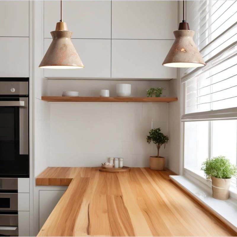 Japandi Ribbed Textured Pendant Light – Menra - Japandi