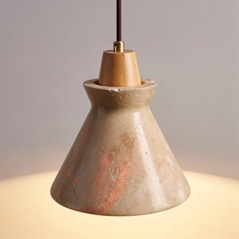 Japandi Ribbed Textured Pendant Light – Menra - Japandi