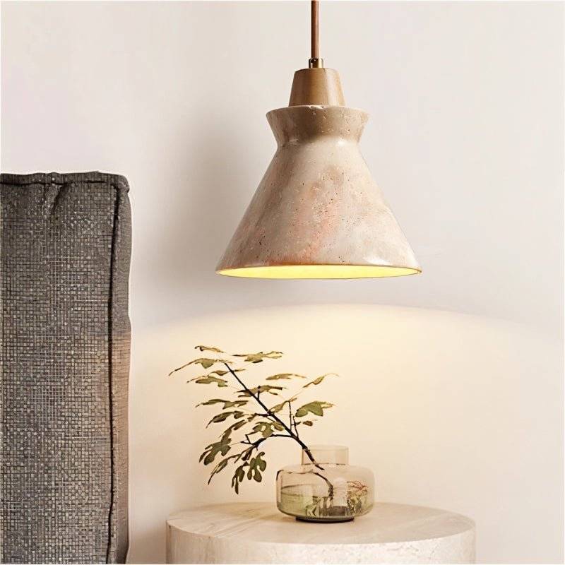 Japandi Ribbed Textured Pendant Light – Menra - Japandi