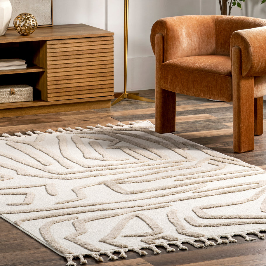 Japandi Abstract Art Rug - Japandi
