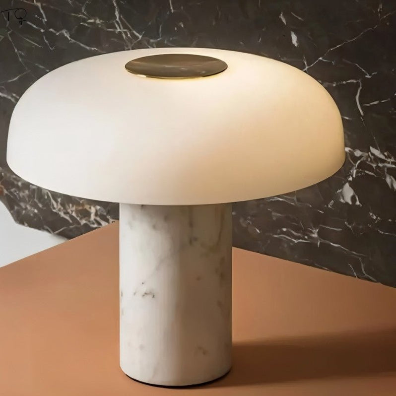 Japandi Natural Texture Table Lamp With Soft Glow – Nalpi - Japandi