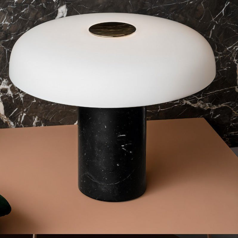 Japandi Natural Texture Table Lamp With Soft Glow – Nalpi - Japandi
