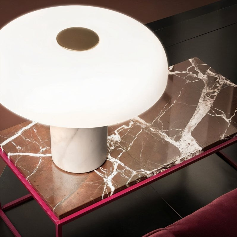 Japandi Natural Texture Table Lamp With Soft Glow – Nalpi - Japandi