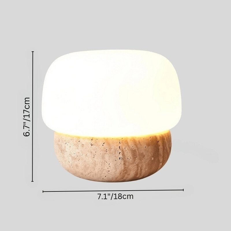 Japandi Compact Table Lamp With Matte Finish – Nira - Japandi