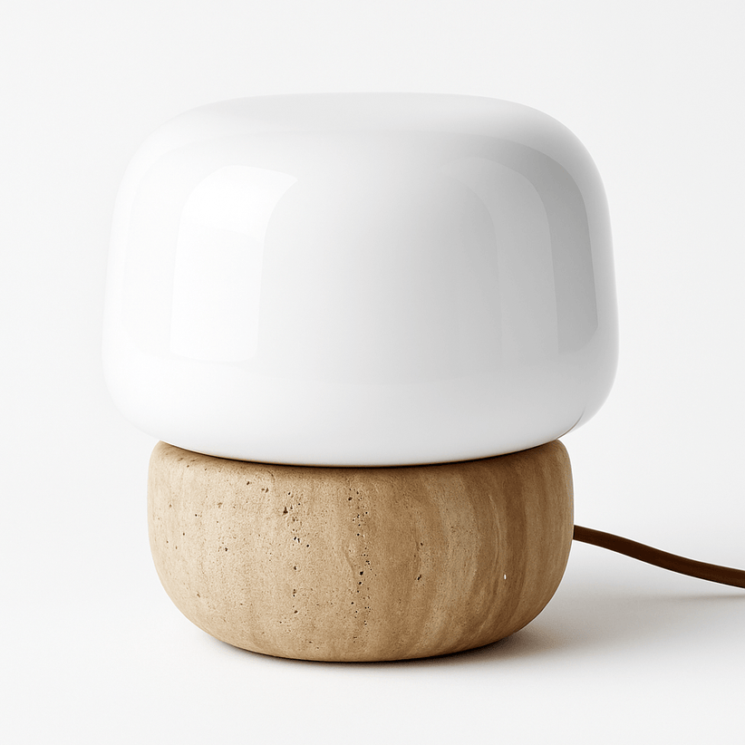 Japandi Compact Table Lamp With Matte Finish – Nira - Japandi