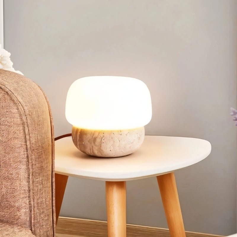 Japandi Compact Table Lamp With Matte Finish – Nira - Japandi