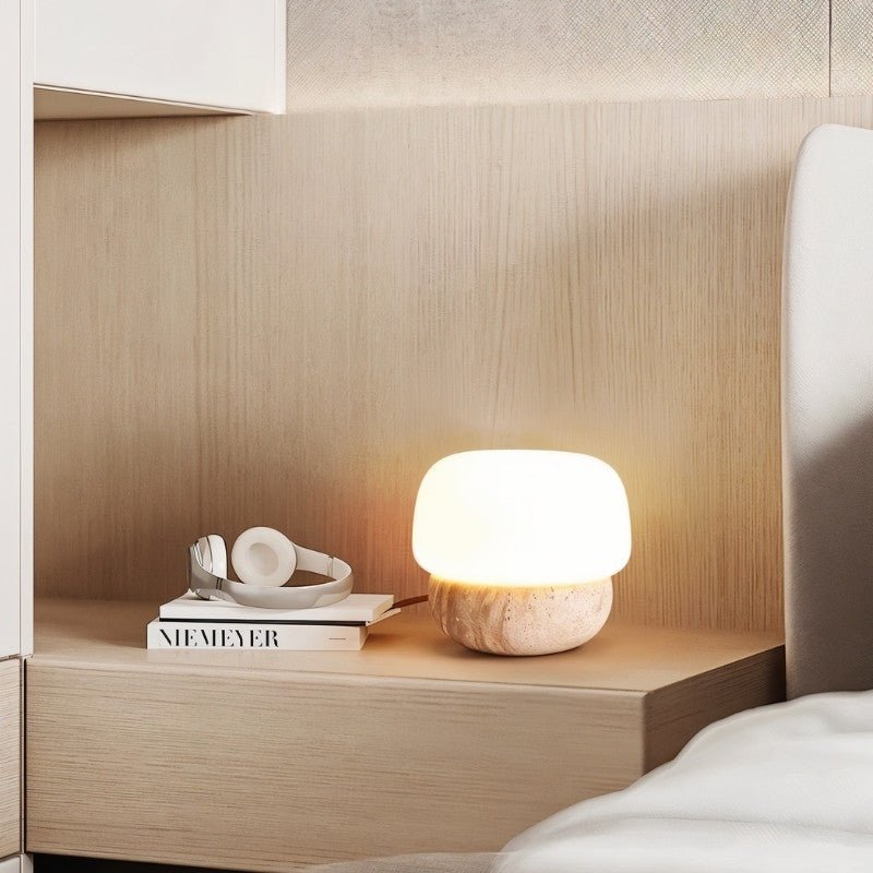 Japandi Compact Table Lamp With Matte Finish – Nira - Japandi