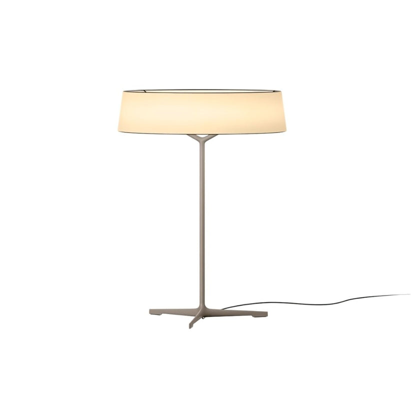 Japandi Opaline Glass Table Lamp With Brass Base – Odeon - Japandi