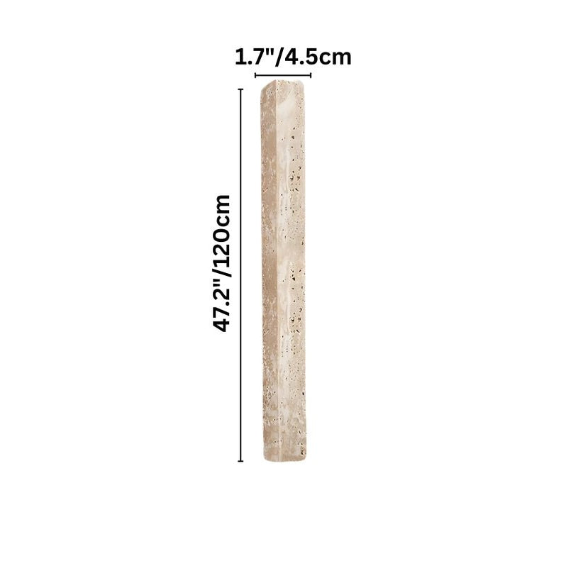 Japandi Rectangular Travertine Wall Lamp – Olorva - Japandi