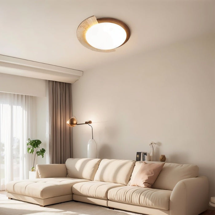 Japandi Travertine Table Lamp – Ozama - Japandi