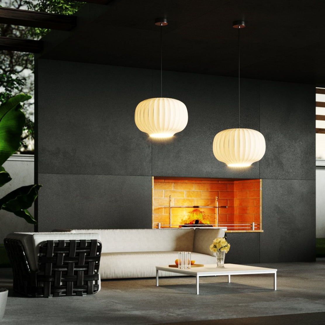 Japandi Sculptural Pendant Light – Patinka - Japandi