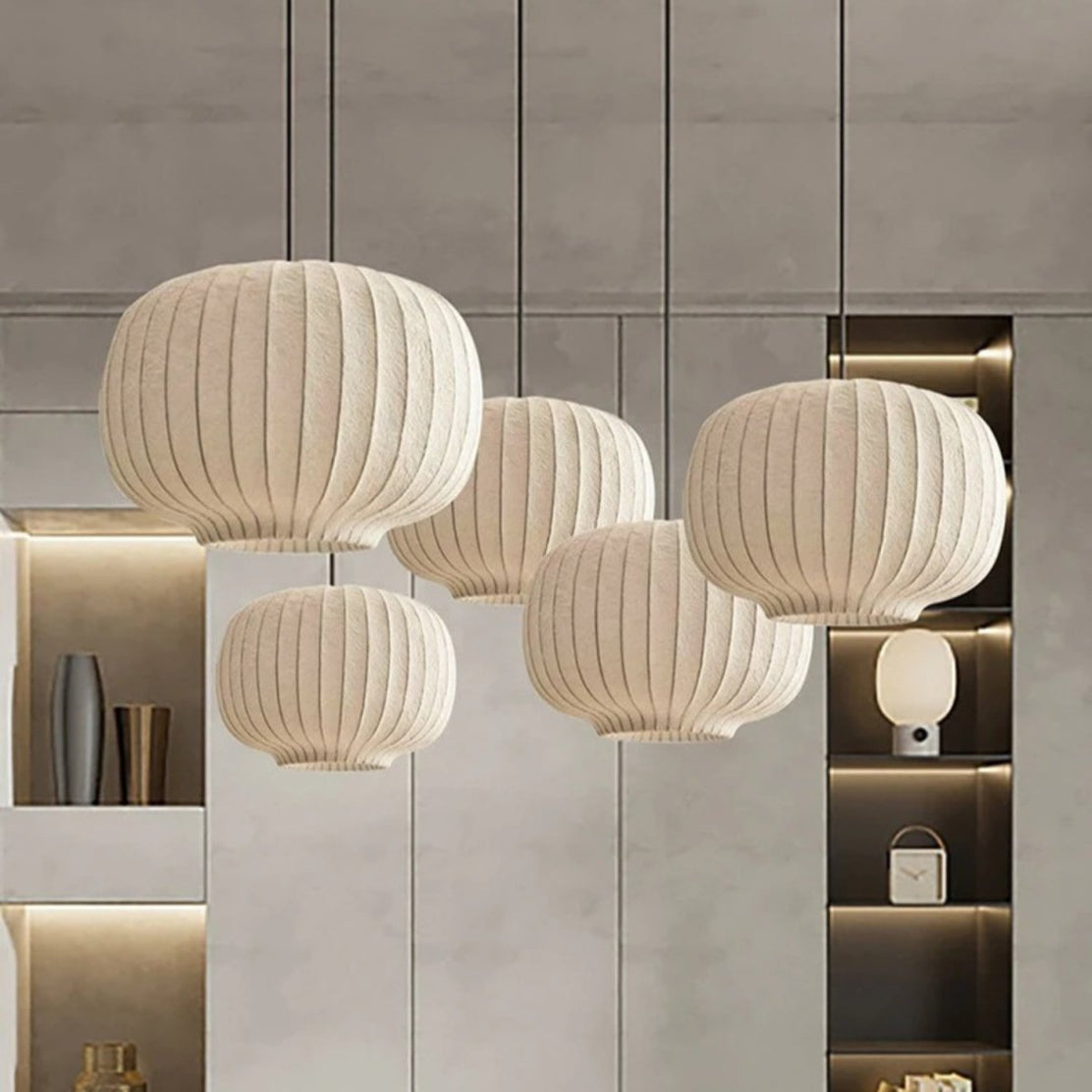Japandi Sculptural Pendant Light – Patinka - Japandi