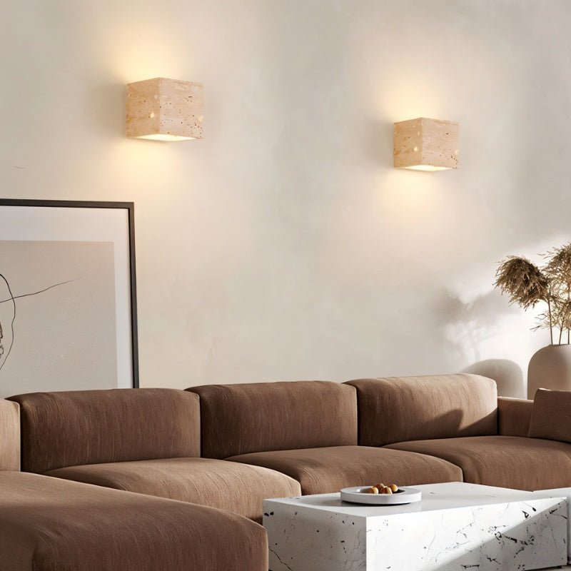 Japandi Vertical Metal Wall Lamp With Warm Diffuser – Phostic - Japandi