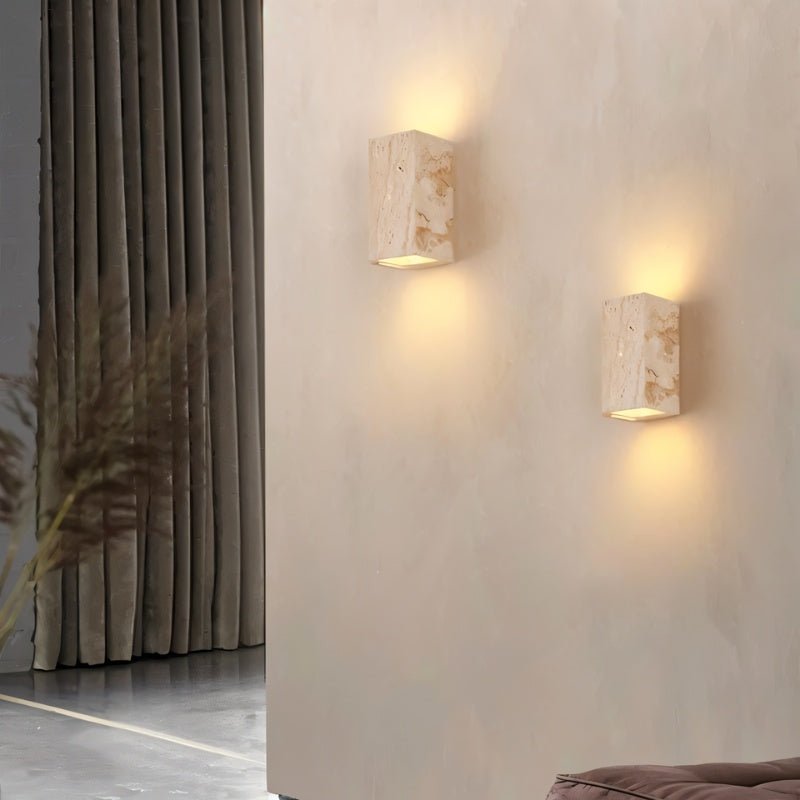 Japandi Vertical Metal Wall Lamp With Warm Diffuser – Phostic - Japandi