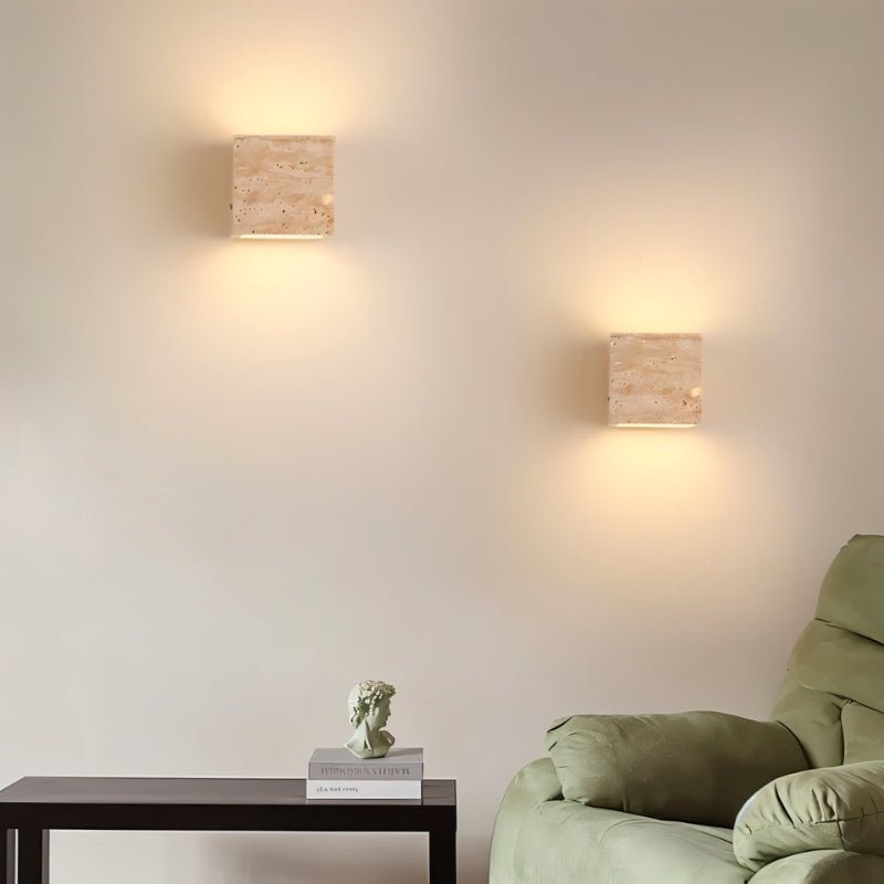 Japandi Vertical Metal Wall Lamp With Warm Diffuser – Phostic - Japandi
