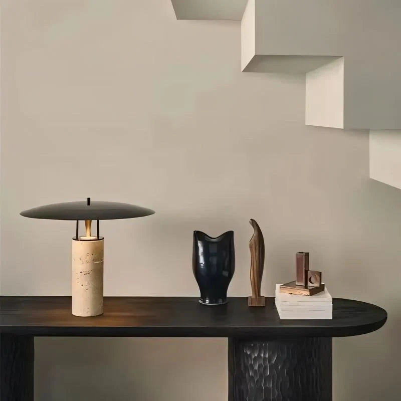 Japandi Minimalist Cylindrical Table Lamp – Pryvora - Japandi