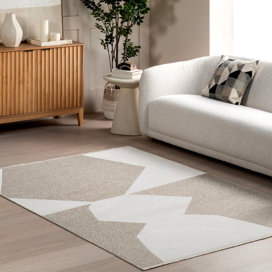 Japandi Geometric Reversible Rug - Japandi