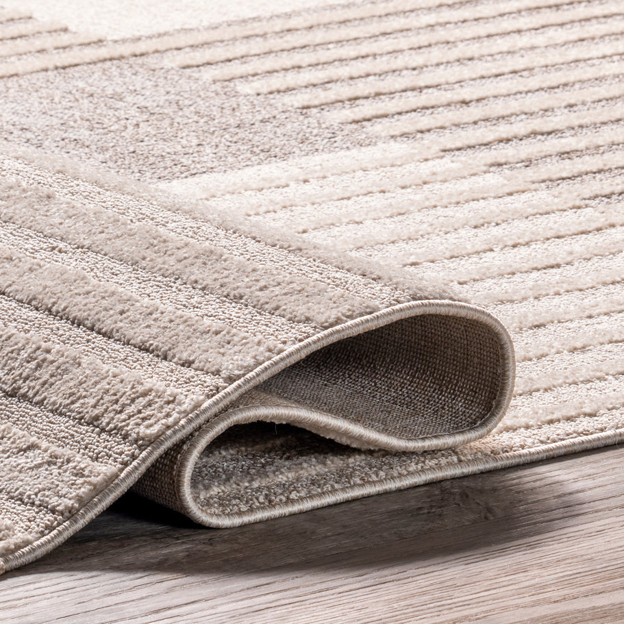 Japandi Modern Striped Rug - Japandi