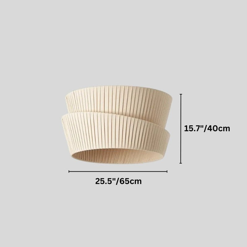 Japandi Organic Wood Ceiling Light – Rawa - Japandi