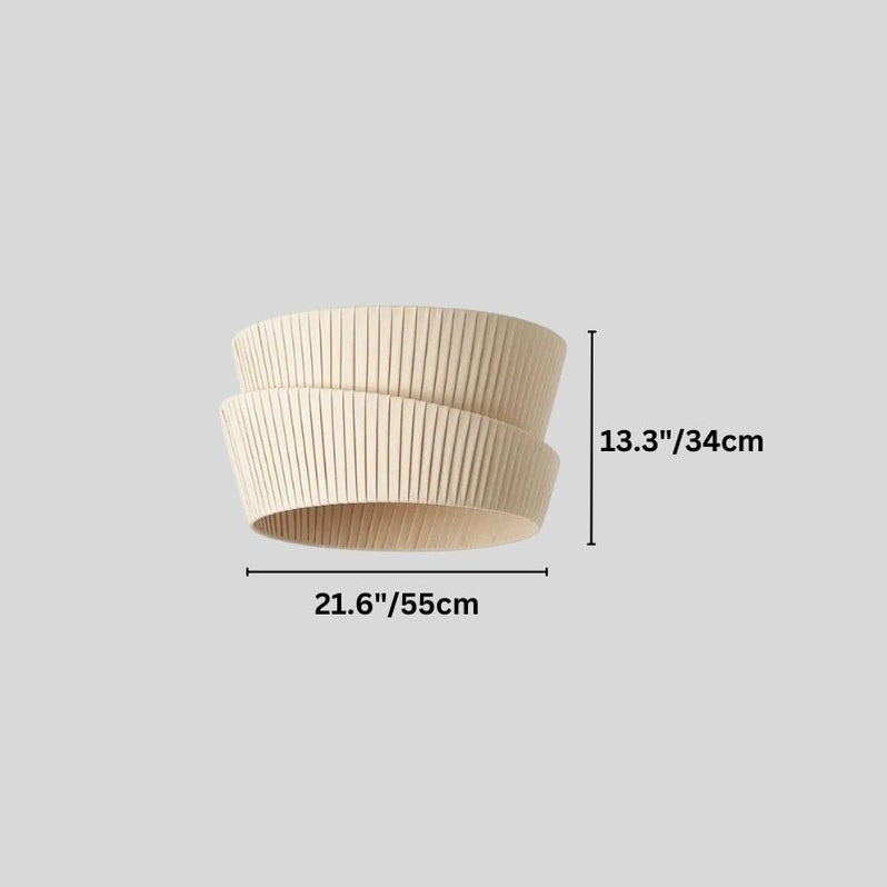 Japandi Organic Wood Ceiling Light – Rawa - Japandi