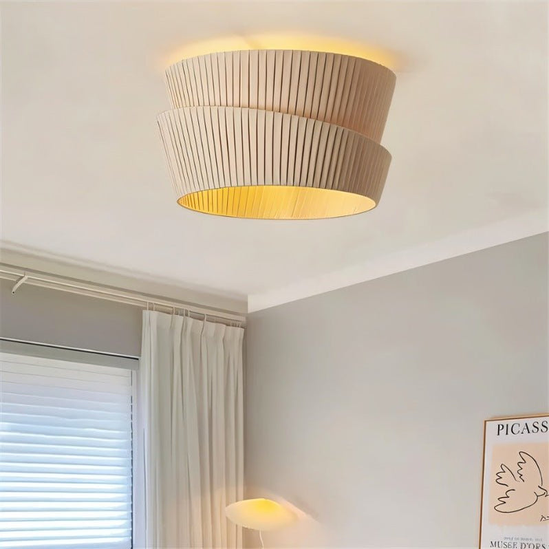 Japandi Organic Wood Ceiling Light – Rawa - Japandi