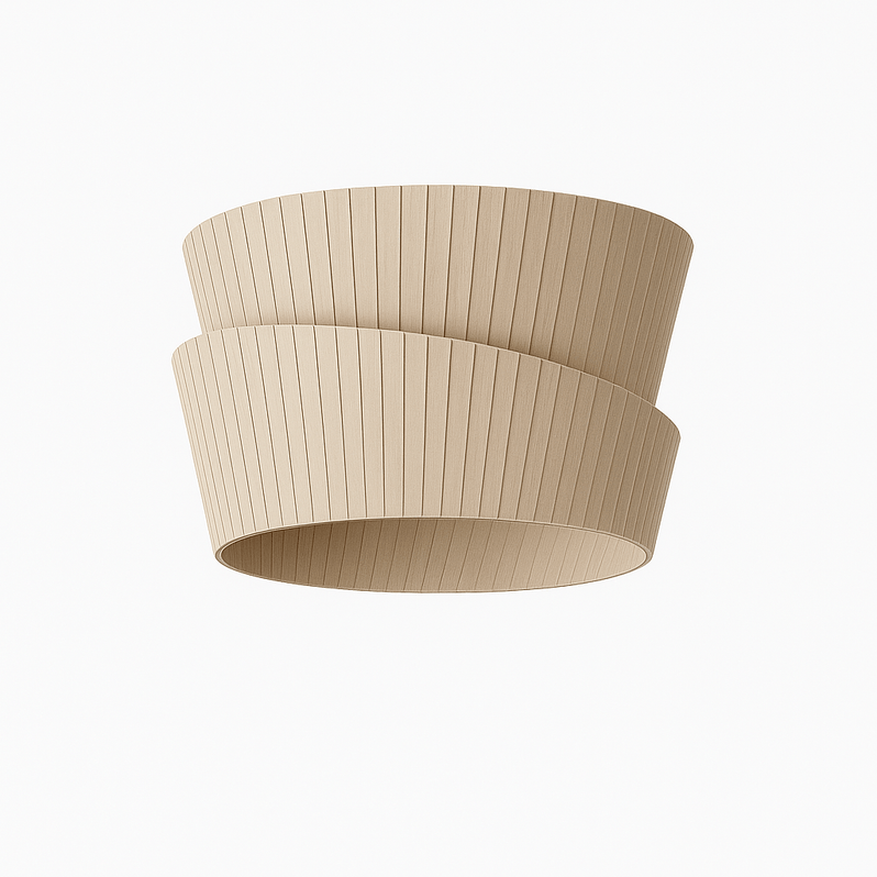 Japandi Organic Wood Ceiling Light – Rawa - Japandi