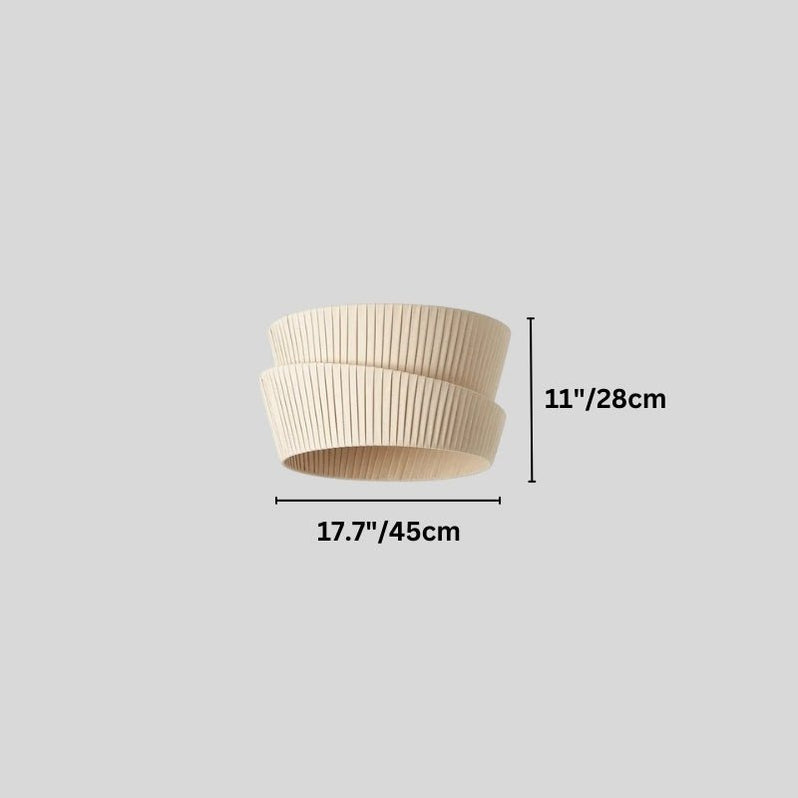 Japandi Organic Wood Ceiling Light – Rawa - Japandi