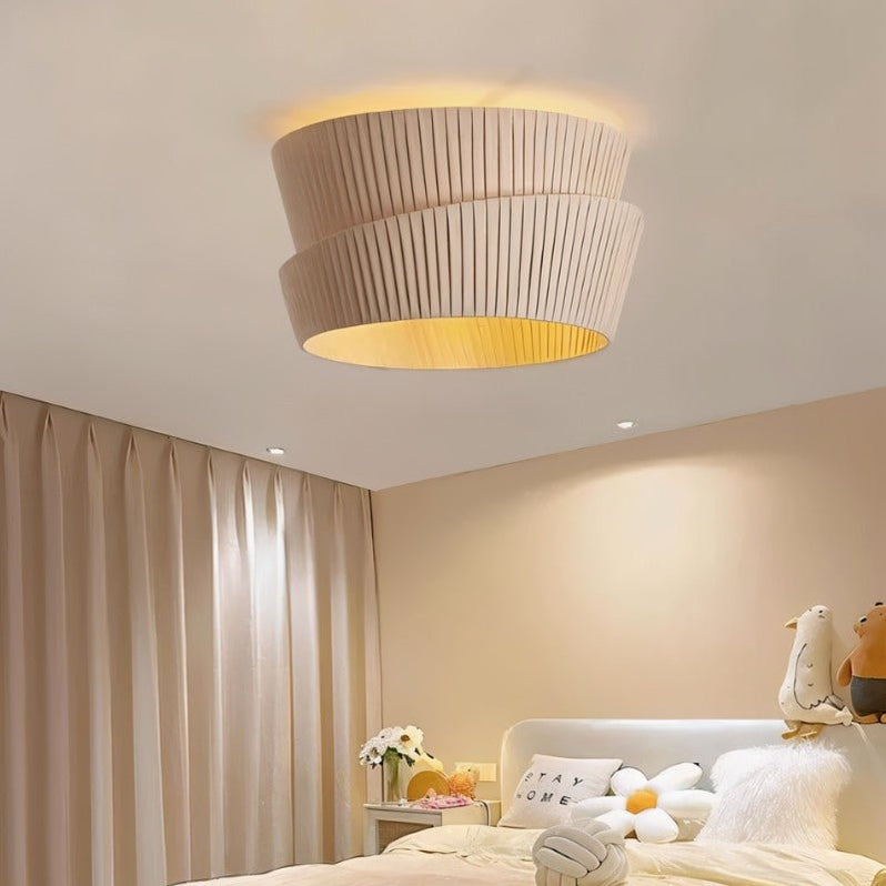 Japandi Organic Wood Ceiling Light – Rawa - Japandi