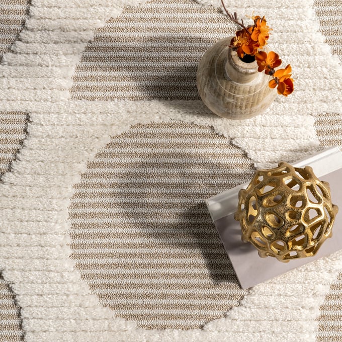 Japandi Abstract Moon Rug - Japandi