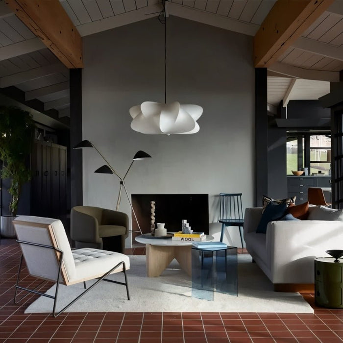 Japandi Opaline Minimalist Pendant Light – Serica - Japandi