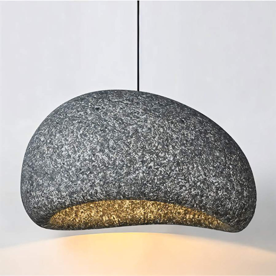 Japandi Textured Beige Pendant Light – Shibui Sand - Japandi